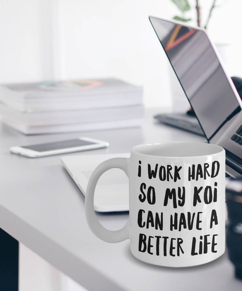 Koi Fish Mug Koi Gifts Koi Pond Gift for Japanese Koi Etsy