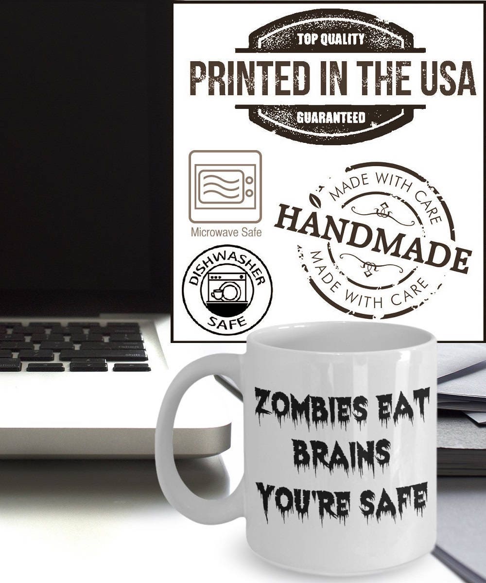 Zombie Mug Funny Zombie Gifts Zombie Coffee Mugs Zombies Etsy