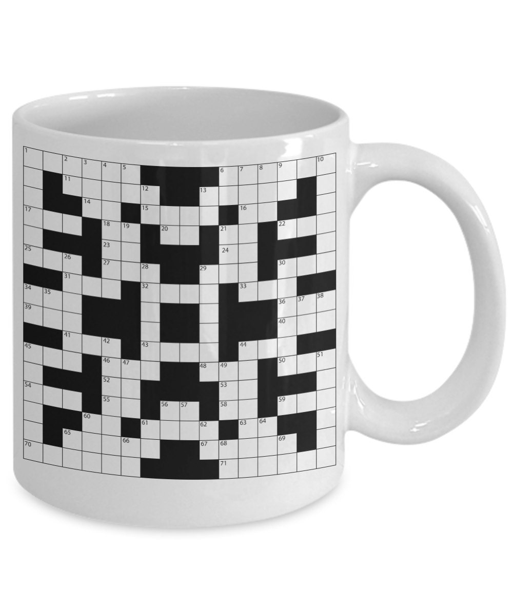 Crossword Puzzle Mug crossword Mug I Solve Crossword Etsy