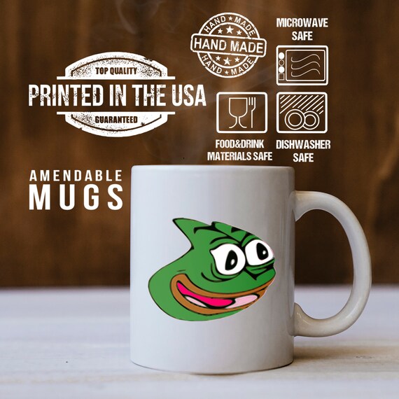 Pepega Mug Twitch BTTV Emote Mug Pepe the Frog Mug Feels