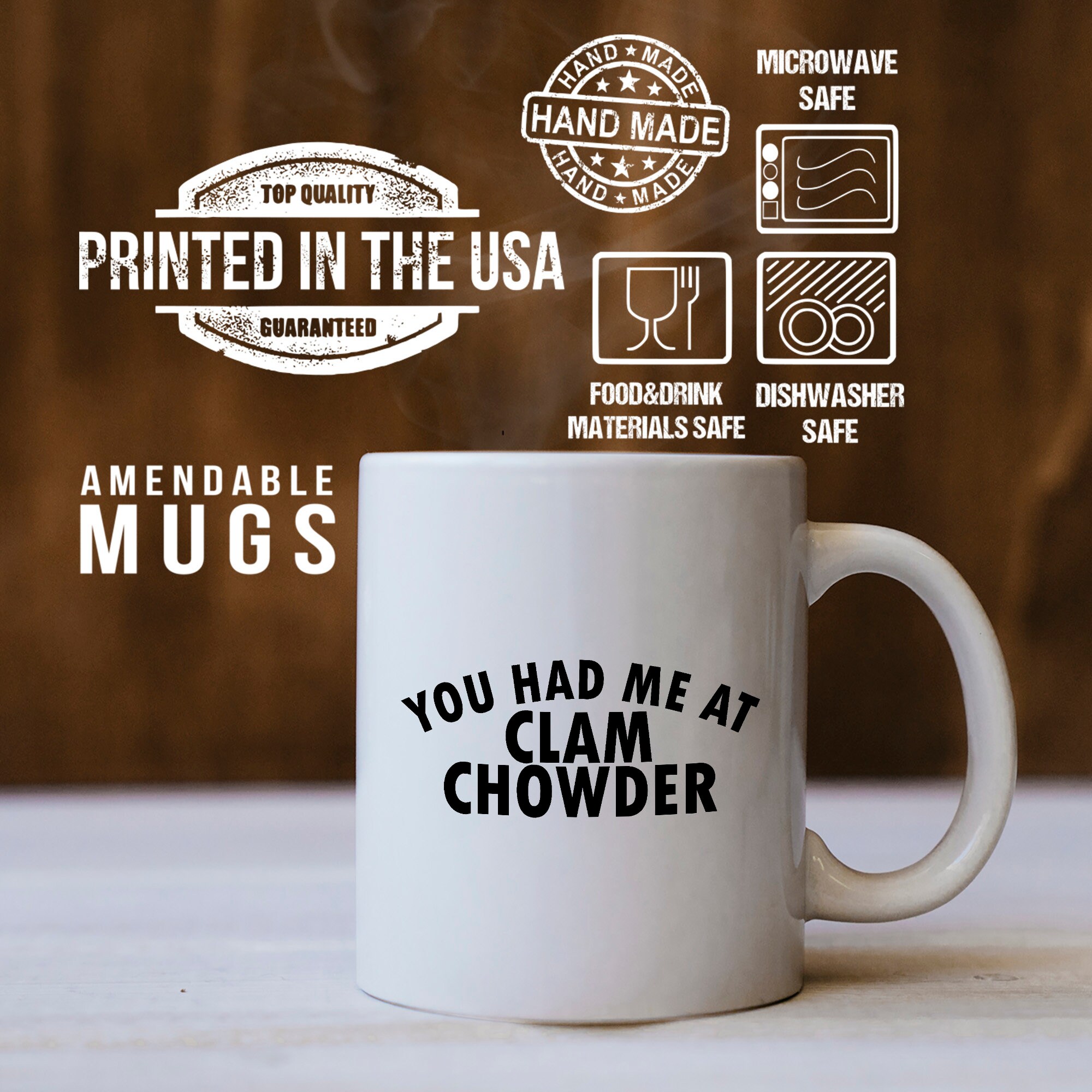Clam Chowder Lovers Gift You Have Me at Clam Chowder Mug - Etsy UK