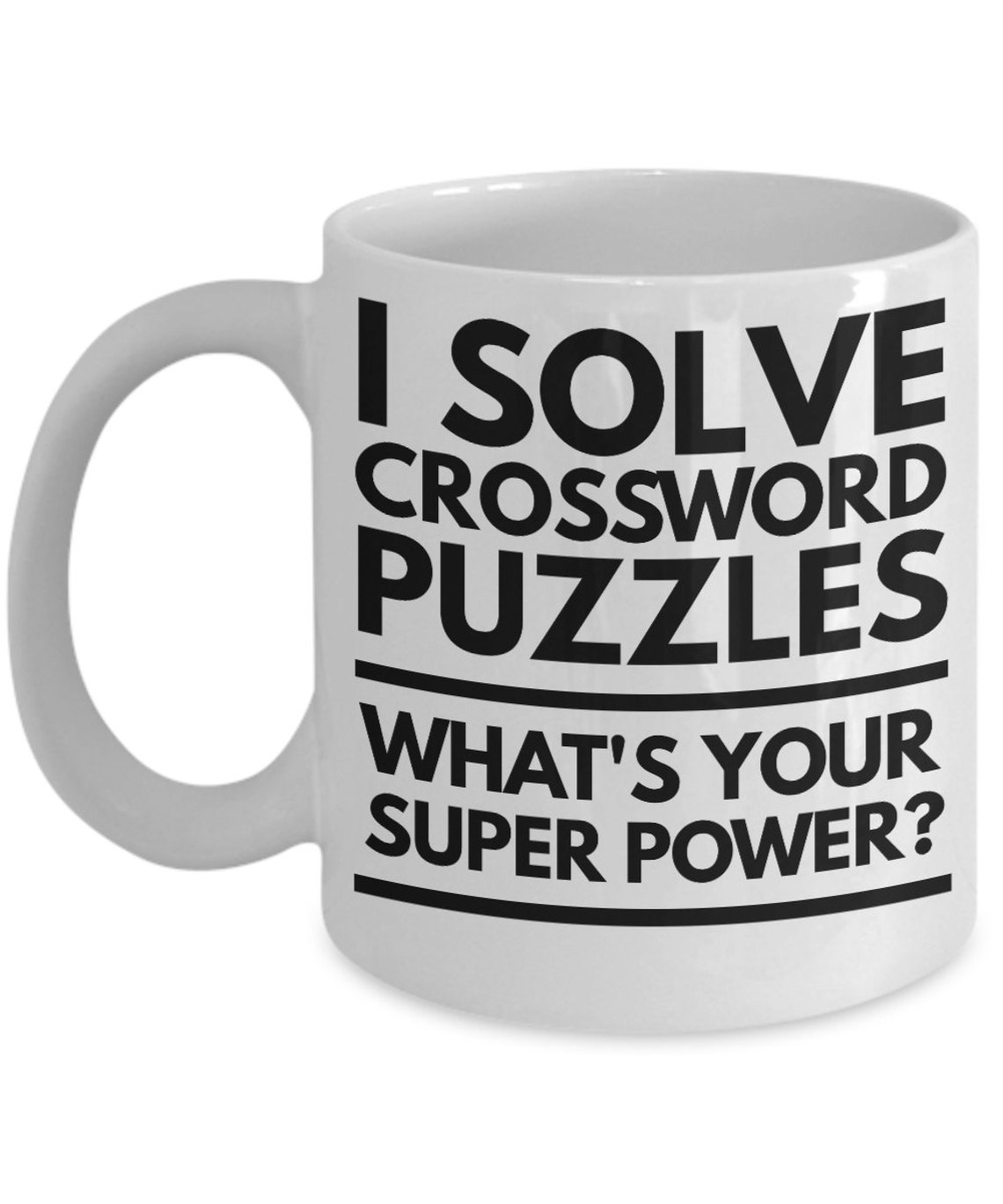 Crossword Puzzle Mug crossword Mug I Solve Crossword Etsy