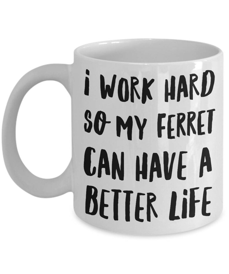 Ferret Gifts Ferret Mug Ferret Plush Gift For Ferret Etsy