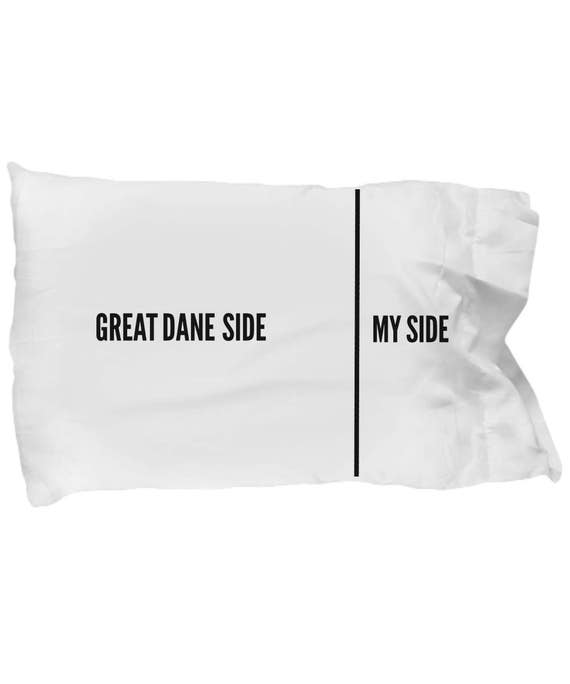 Great Dane Pillowcase Funny Great Dane Pillow Case Great Dane Side My Side Etsy Canada