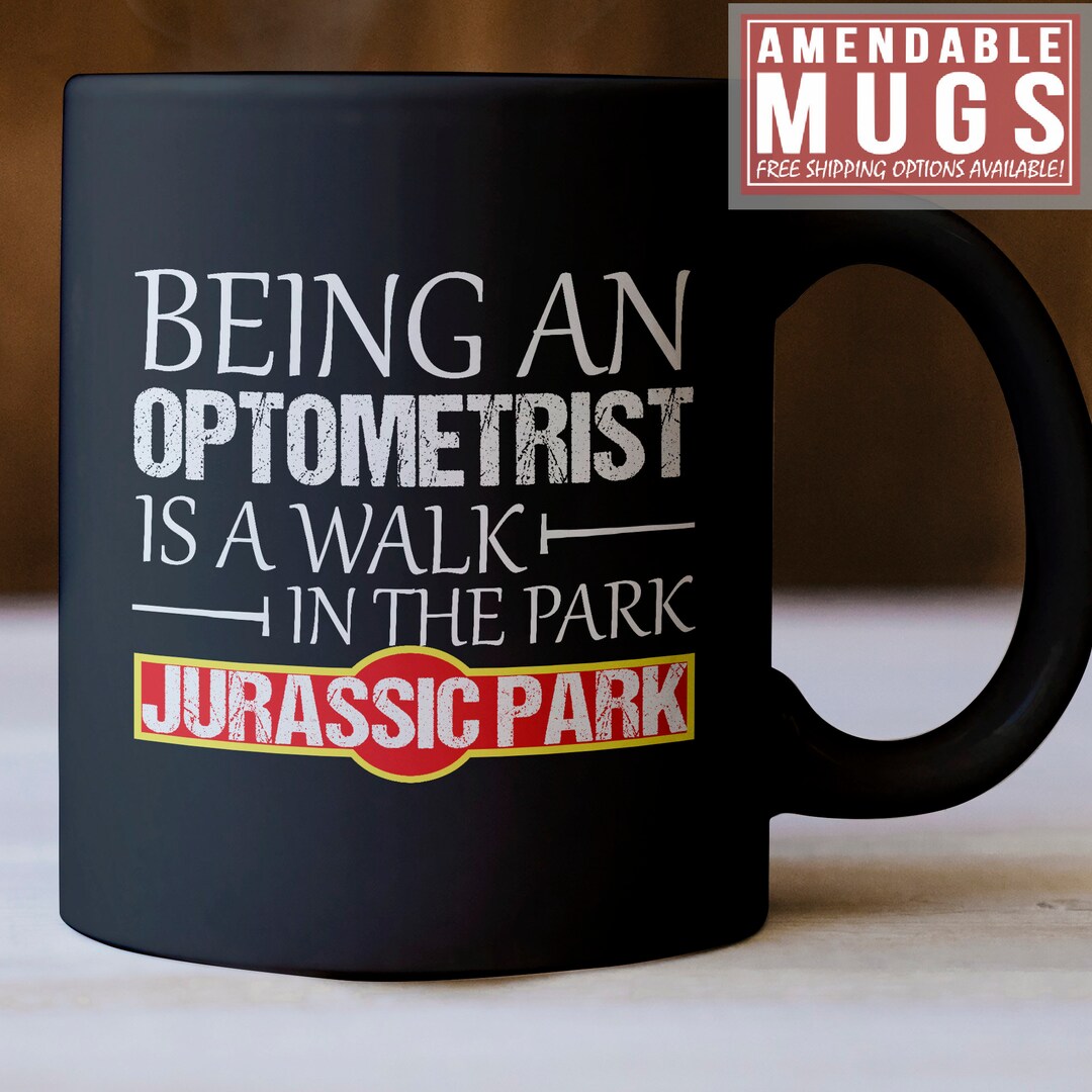 Optometrist Black Mug Bring an Optometrist is A Walk in the Etsy