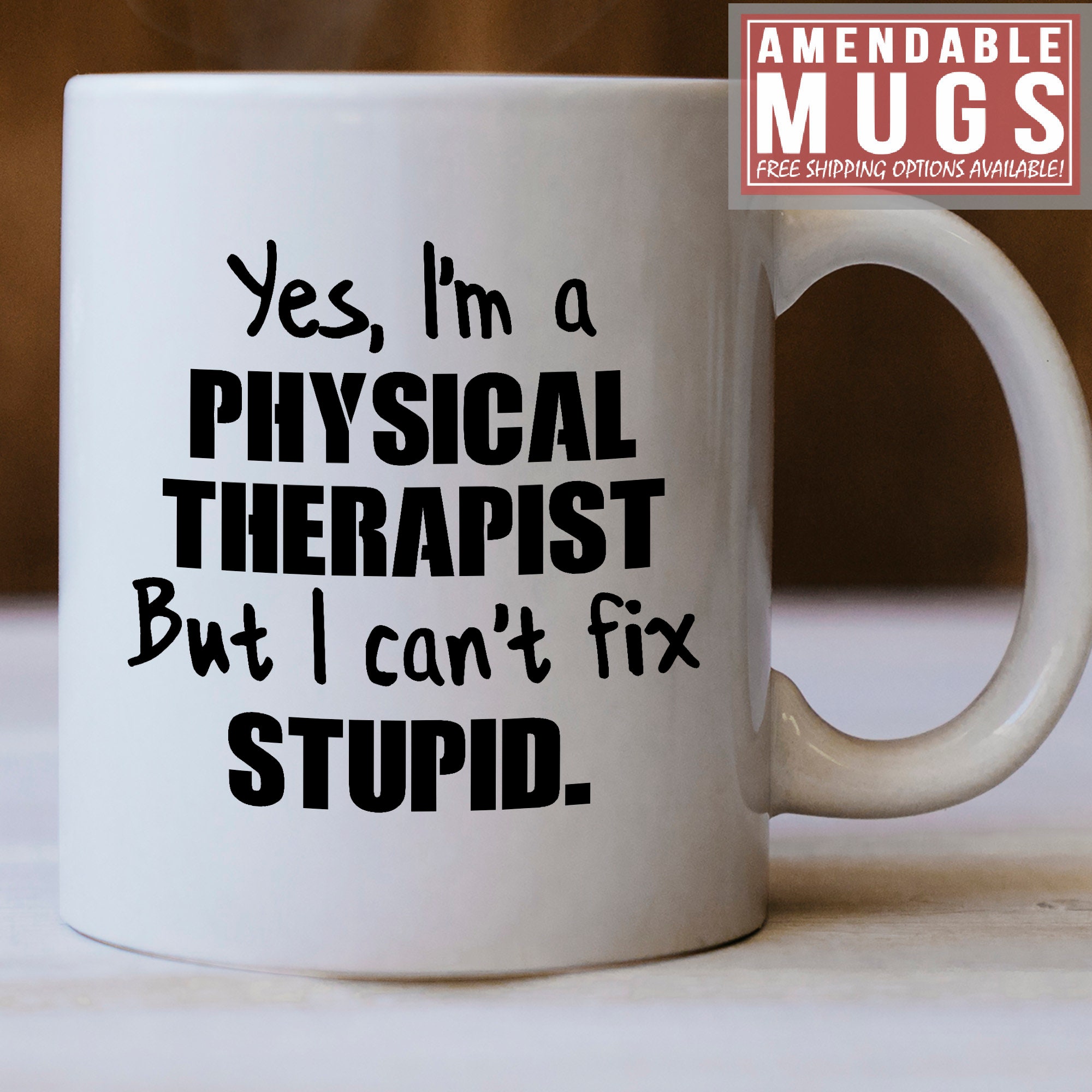 Physical Therapist Gift Physical Therapist Mug Yes I'm a Etsy