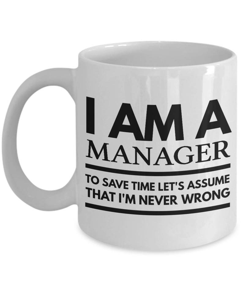 Manager Mug Fun Manager Mug Manager Coffee Mug Manager Etsy UK