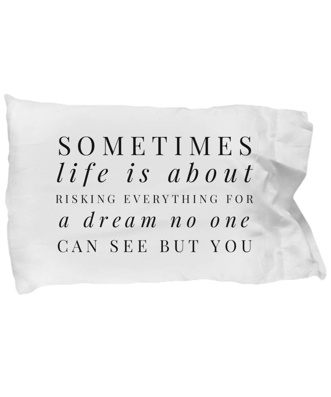 Awesome Pillowcase Inspirational Pillow Motivational Etsy