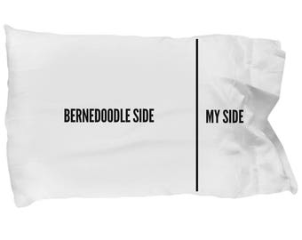 Bernedoodle Pillow Cover - Bernedoodle Gifts - Bernedoodle Puppies - Bernedoodle Plush - Bernedoodle Pillowcase - Bernedoodle Side My Side