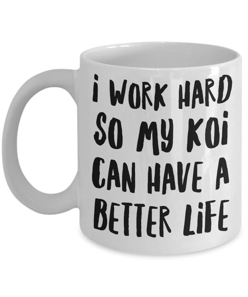 Koi Fish Mug Koi Gifts Koi Pond Gift for Japanese Koi Etsy