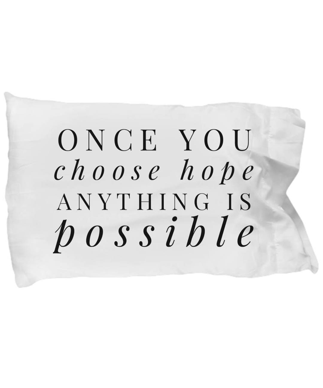 Hope Gifts Hope Pillow Case Hope Pillow Cover Possible Etsy
