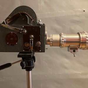 Pathe Webo Reflex 16mm Movie Camera with Som Berthoit Zoom Lens