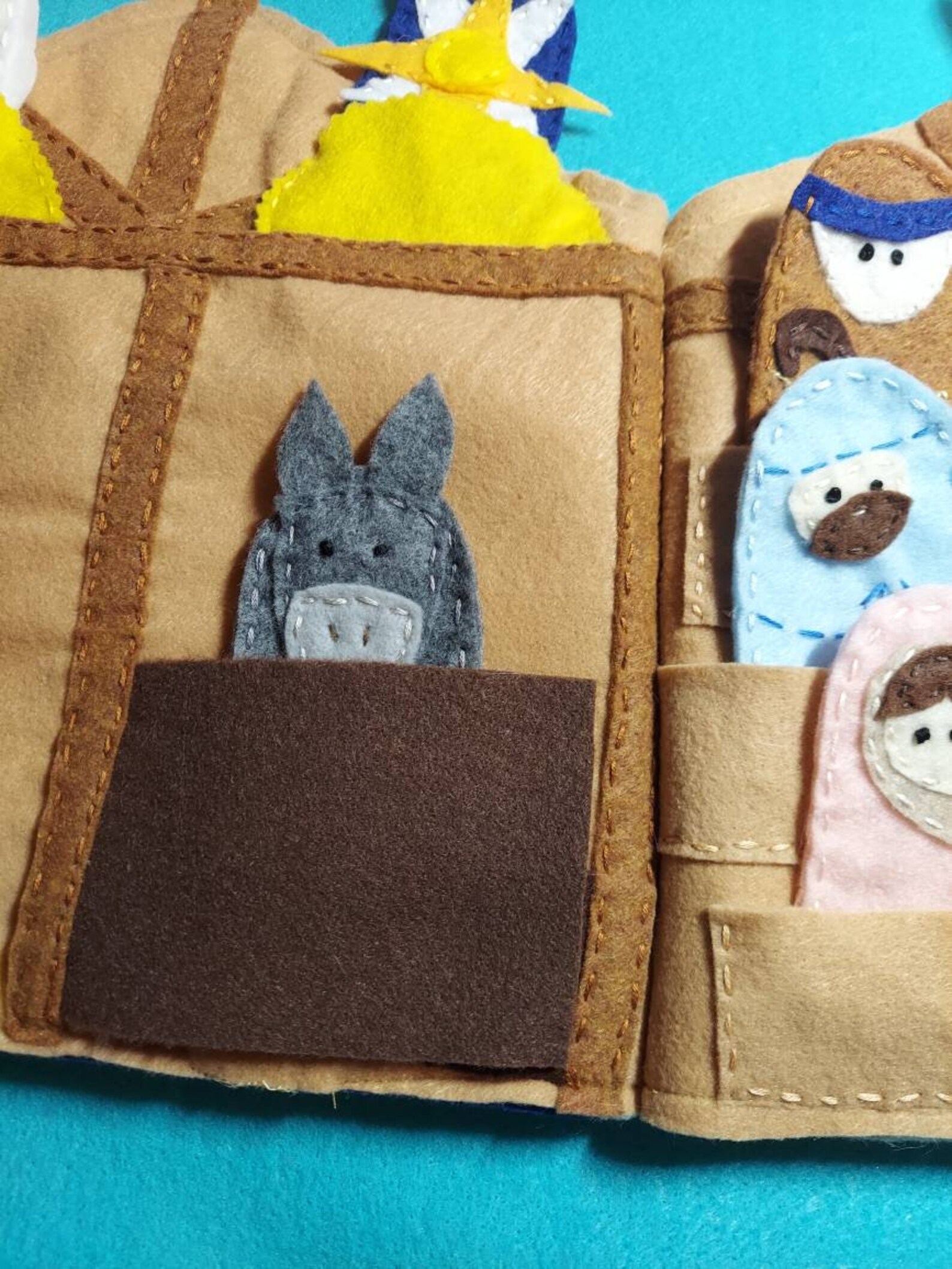 Nativity Finger Puppet Playset With 12 Finger Puppets - Etsy