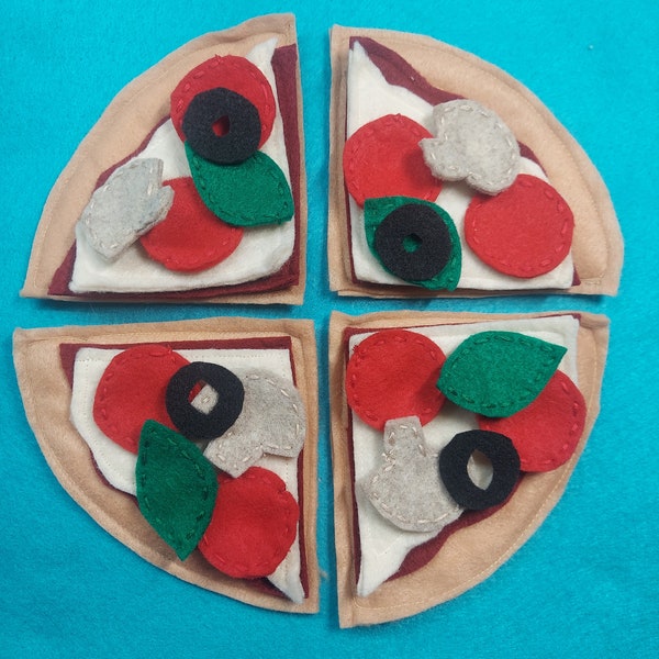 Felt Pizza! 4 slices