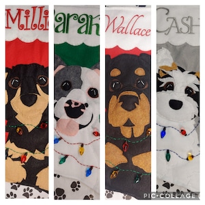 Personalized Pet Christmas Stocking, Custom Dog, Cat, Horse etc Felt Stocking-listing closes 10/31/26