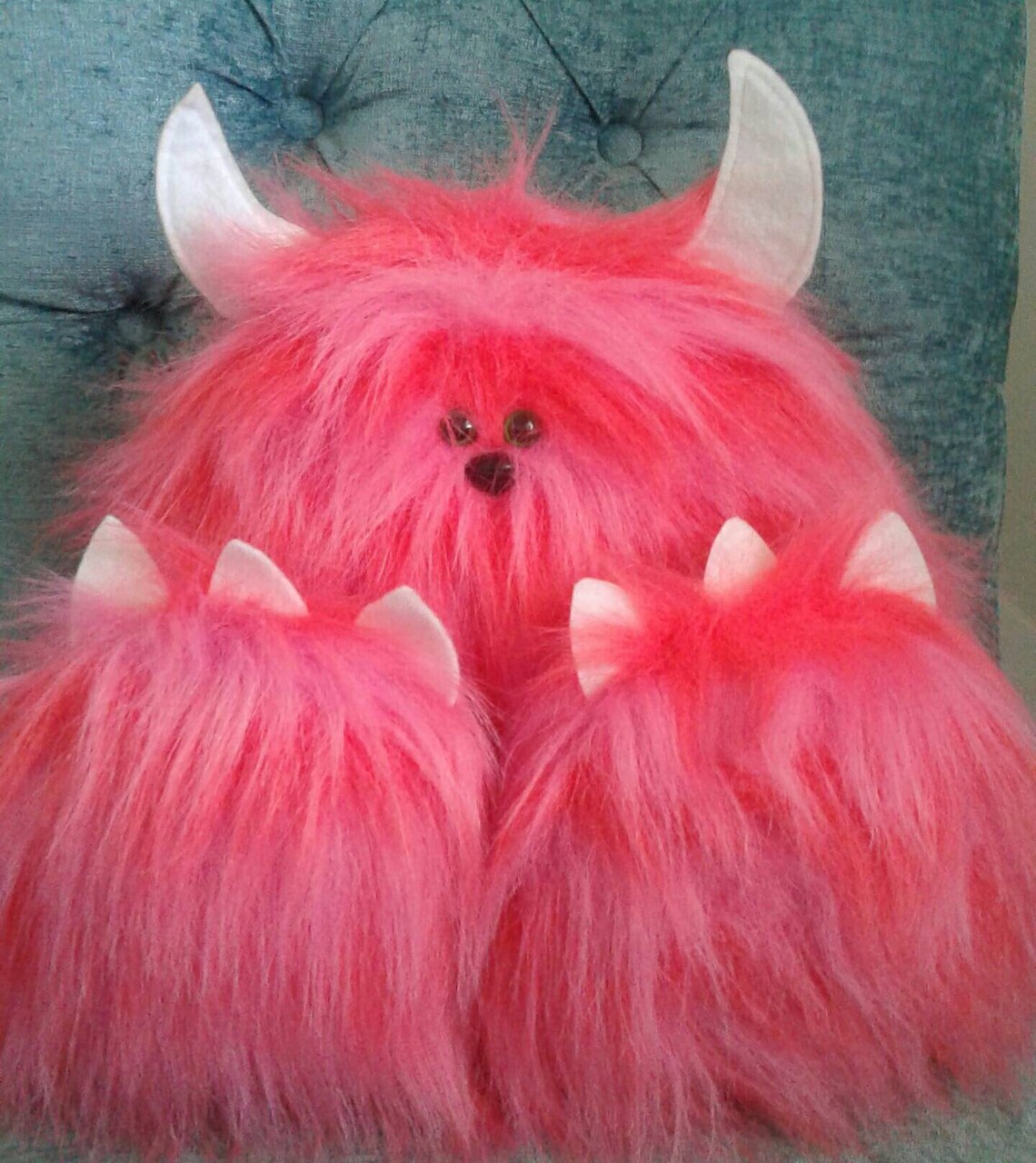 Faux Fur Stuffed Monsters Etsy