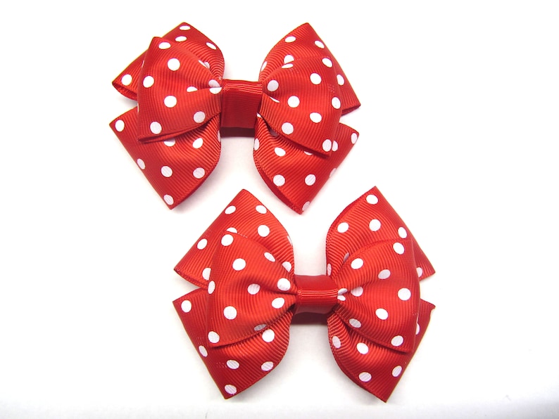 barrette crown//polka dot girls//baby hair bows head bows hair clips//slides