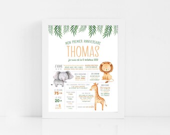Jungle Anniversaire Etsy Jungle Anniversaire Etsy