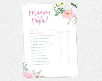 Quizz Maman Ou Papa Etsy