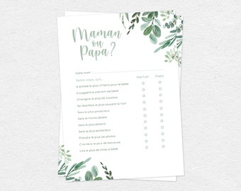 Quizz Maman Ou Papa Etsy