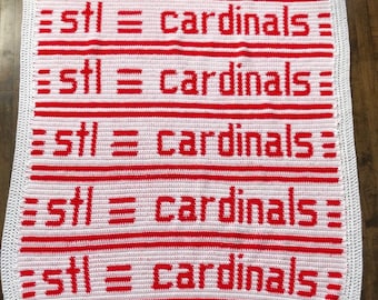 St. Louis Cardinals Crochet Blanket Pattern (PDF Pattern)