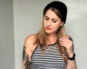 Charlee Beanie Pattern, Fisherman's Hat Pattern, Knit Beanie Pattern