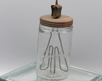Antique Vintage Borden's Glass Mixer Beater 1915