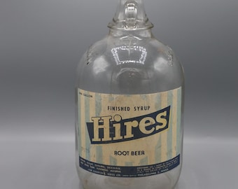 Antique Vintage Hires Root Beer Jug 1 Gallon Bottle