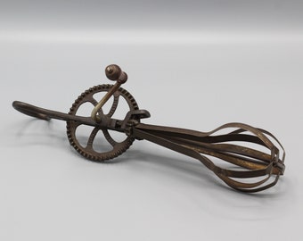 Antique Vintage 1908 Taplin Light Running Egg Beater