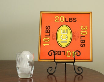 Antique Vintage Ice Card Sign Philadelphia Pennsylvania NOS Ice Delivery