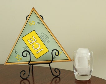 Antique Vintage Ice Card Sign Cincinnati Ohio 1929 NOS Ice Delivery