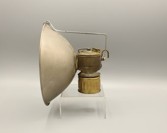Antique Vintage Justrite Carbide Miner's Lamp