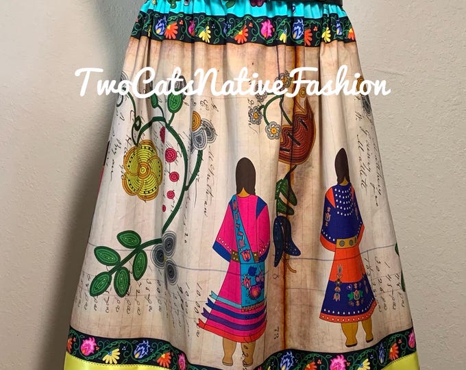 Ledger Riders Ribbon Skirt w/ Diagonal Ribbons
