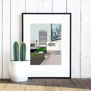 hand drawn Made in Brum Limited edition Giclee print by Lovemyartdotcom Leah