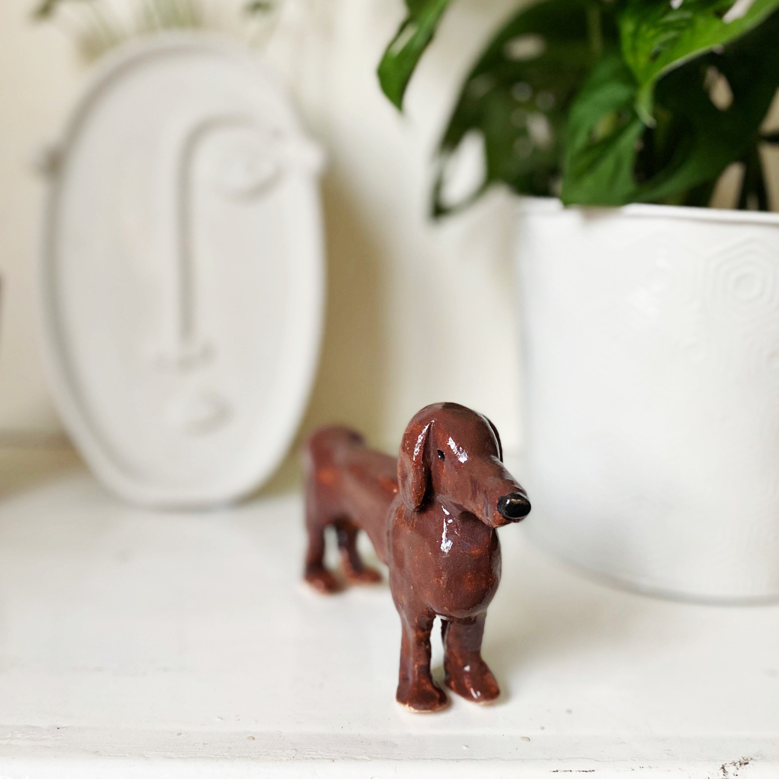 ceramic sausage dog