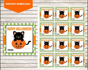 halloween label etsy