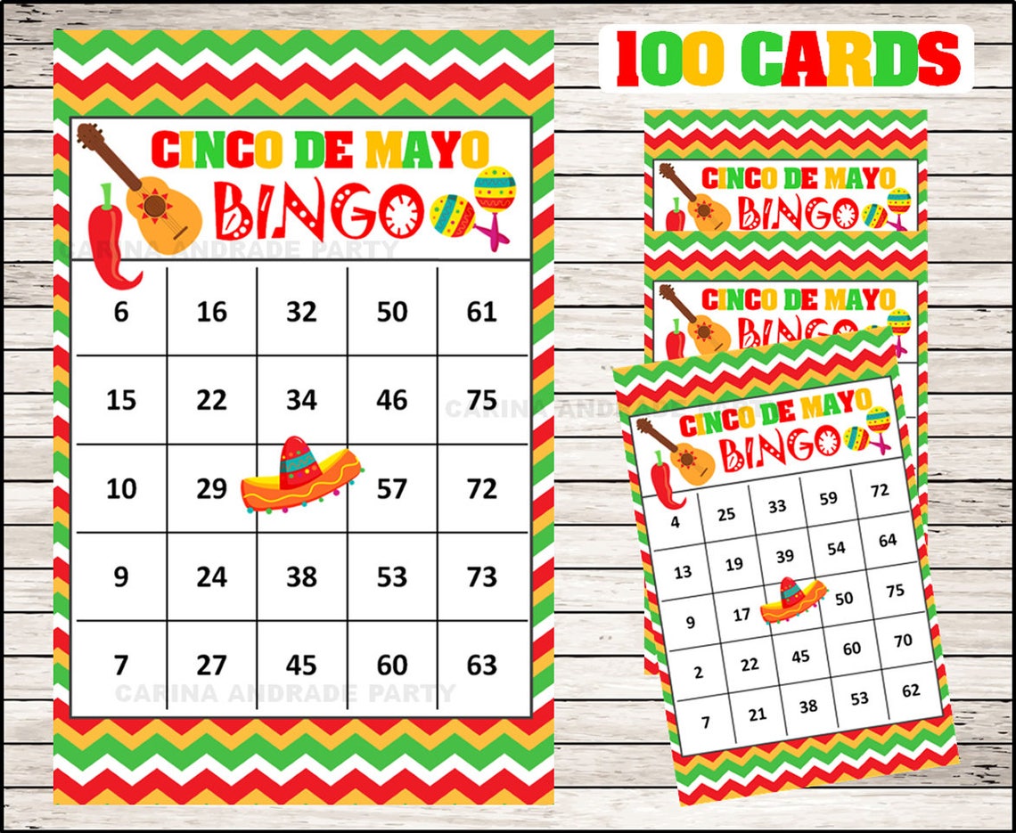 mexican-fiesta-bingo-100-cards-printable-cinco-de-mayo-bingo-etsy