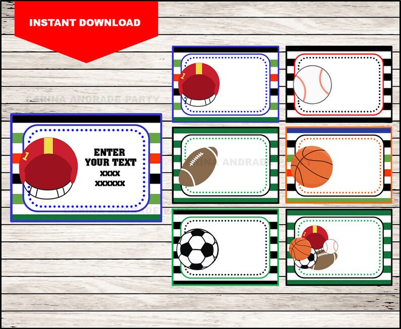 Sports School label name label name tag sticker Back To Etsy