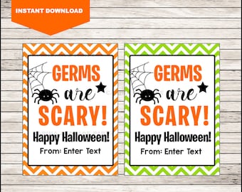 Germs Are Scary Tags - Etsy Germs Are Scary Tags - Etsy