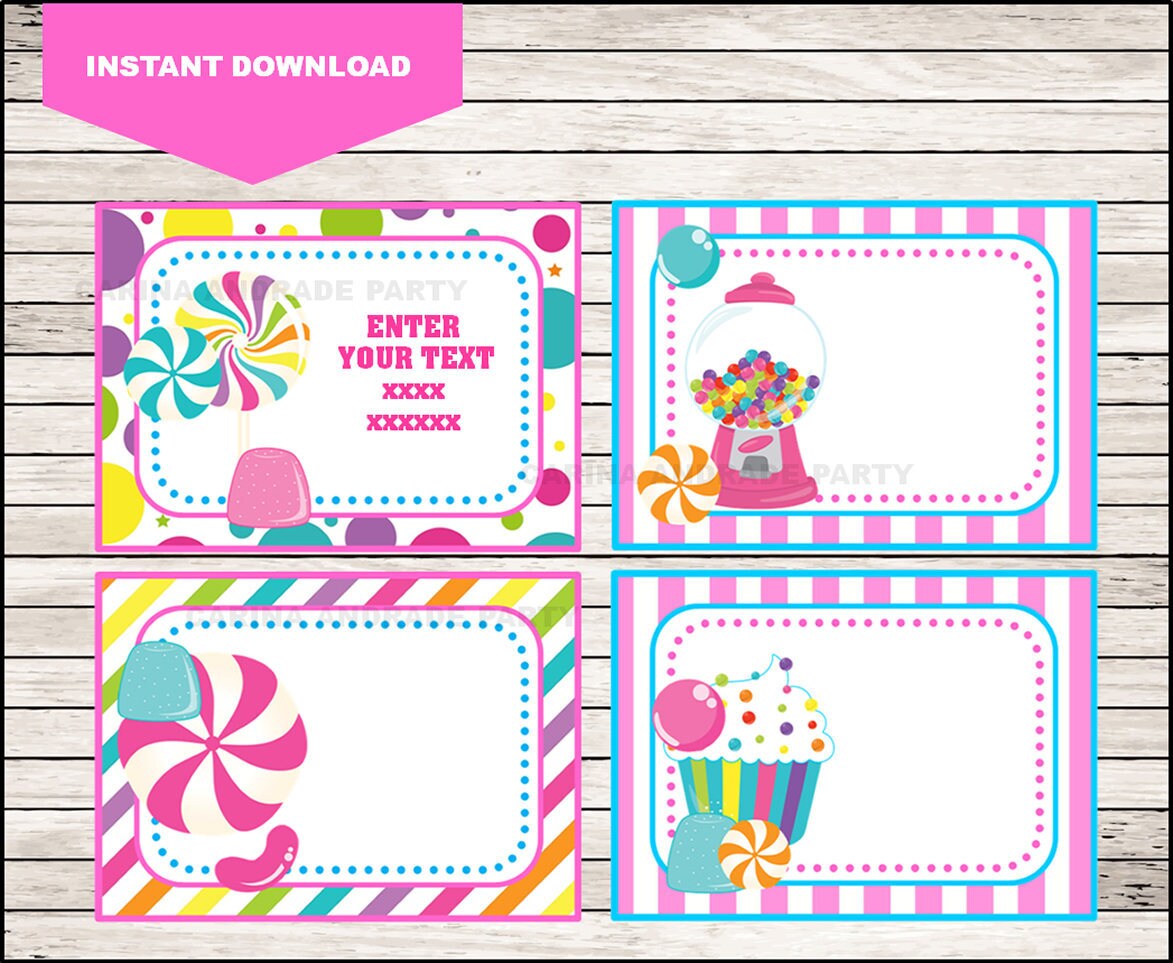 Candy School Label Name Label Name Sticker Back To Etsy Candy School Label Name Label Name Sticker Back To Etsy