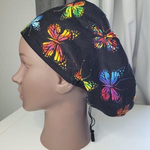 Scrub Hats for Women European Style with Drawstring