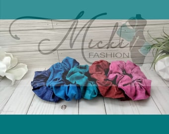 Cotton Scrunchie Hair Ties Available in Bulk