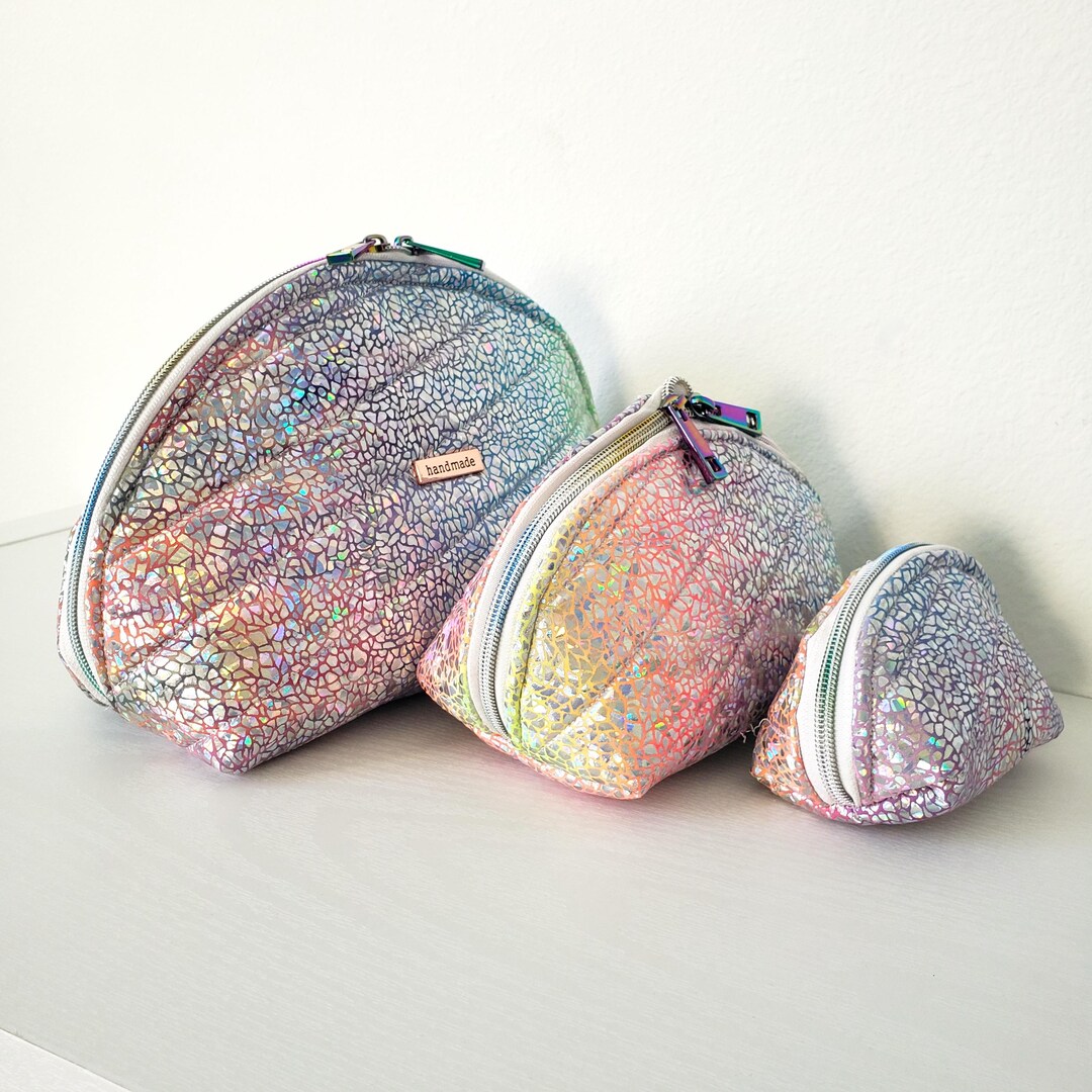 Cosmetic Makeup Bags: Crystal Clam Shell Set - Etsy