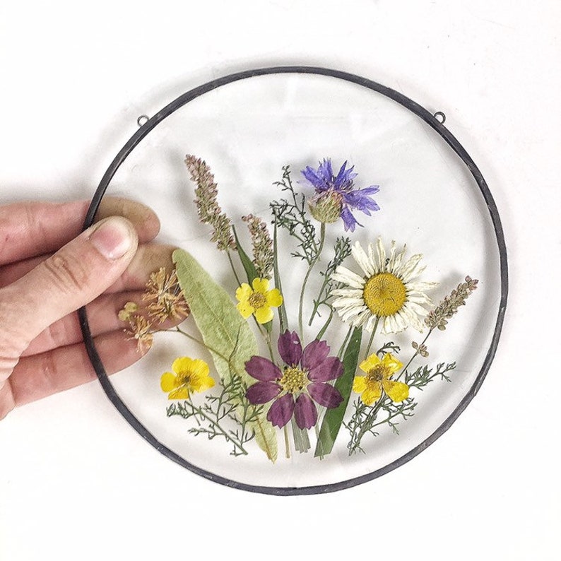 Pressed flower art herbarium frame pressed flower frame Etsy