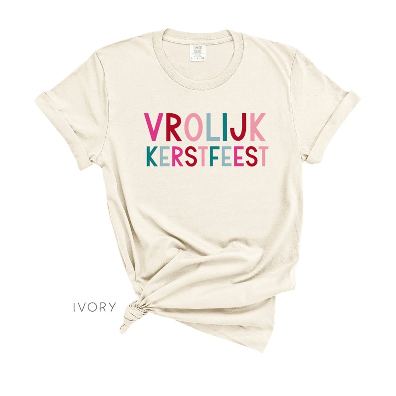 Vrolijk Kerstfeest Shirt, Dutch Tshirt, Christmas Shirt for Women
