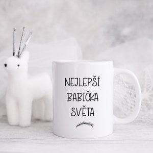 Worlds Best Grandma Coffee Mug, Babicka Gift, Mothers Day Gift for Grandma, Czech Gift for Grandma, Czechoslovakian Gift