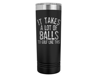 Golf Tumbler, Laser Engraved Tumbler, Golf Gifts, Unique Gifts for Men, Fathers Day Golf Gift, Insulated Travel Mug
