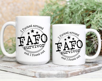 Funny Coworker Gift, Funny Best Friend Gifts, FAFO, Profanity Mug, Curse Word Mug, Office Mugs Funny, Sarcastic Mug for Work