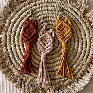 Boho Macrame Keychain