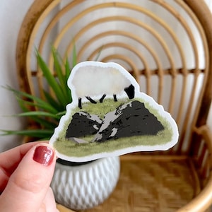 Ireland Sheep Sticker, Irish Sheep, Ireland Sticker, Irish Sticker, Ireland Travel Sticker, Vinyl Sticker, Waterproof Sticker